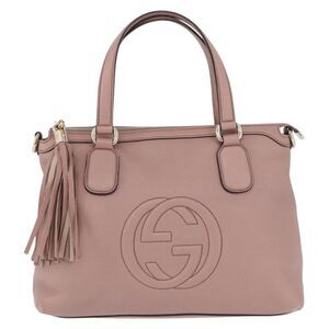 Gucci Soho Working Leather Pink Leather Tote Bag Bag